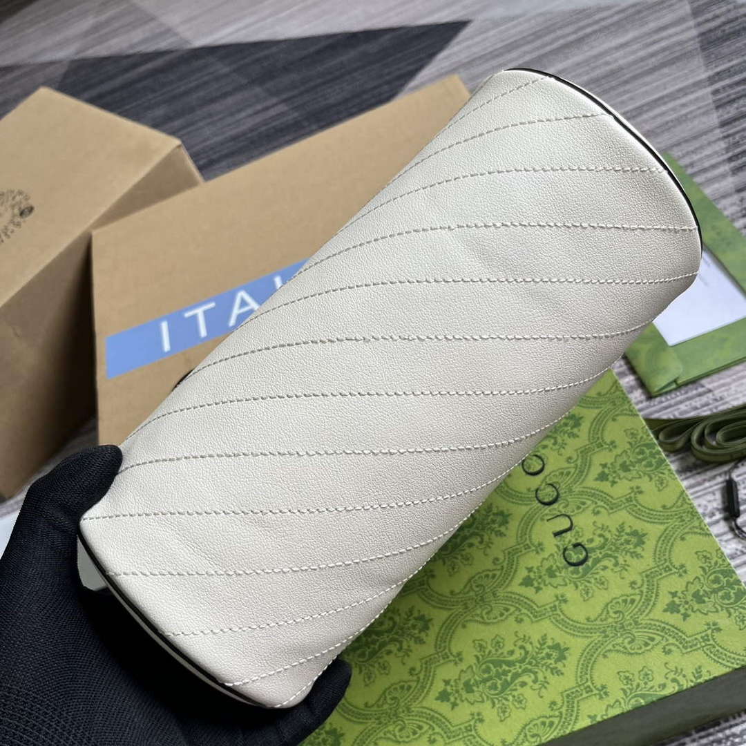 Gucci 760169 Gucci Blondie Small Shoulder Bag White