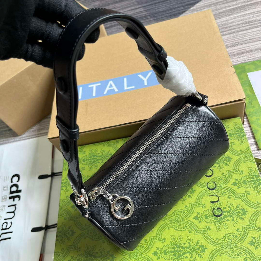 Gucci 760170 Gucci Blondie Mini Shoulder Bag Black