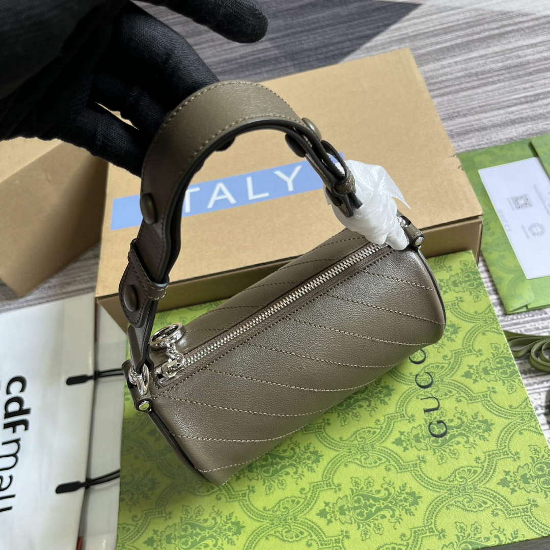 Gucci 760170 Gucci Blondie Mini Shoulder Bag Brown - Default Title - View 6
