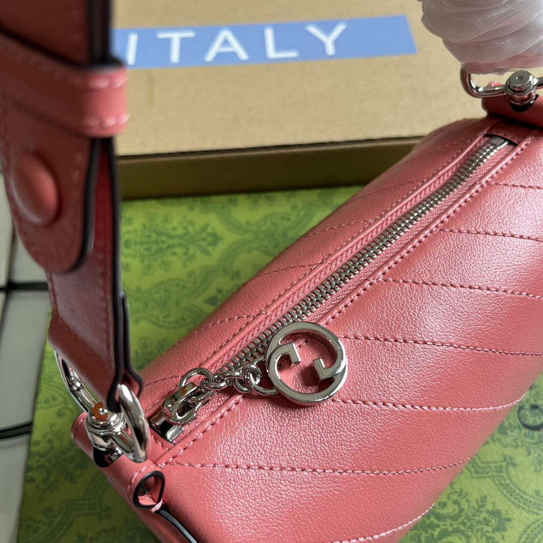 Gucci 760170 Gucci Blondie Mini Shoulder Bag Pink - Default Title - View 5