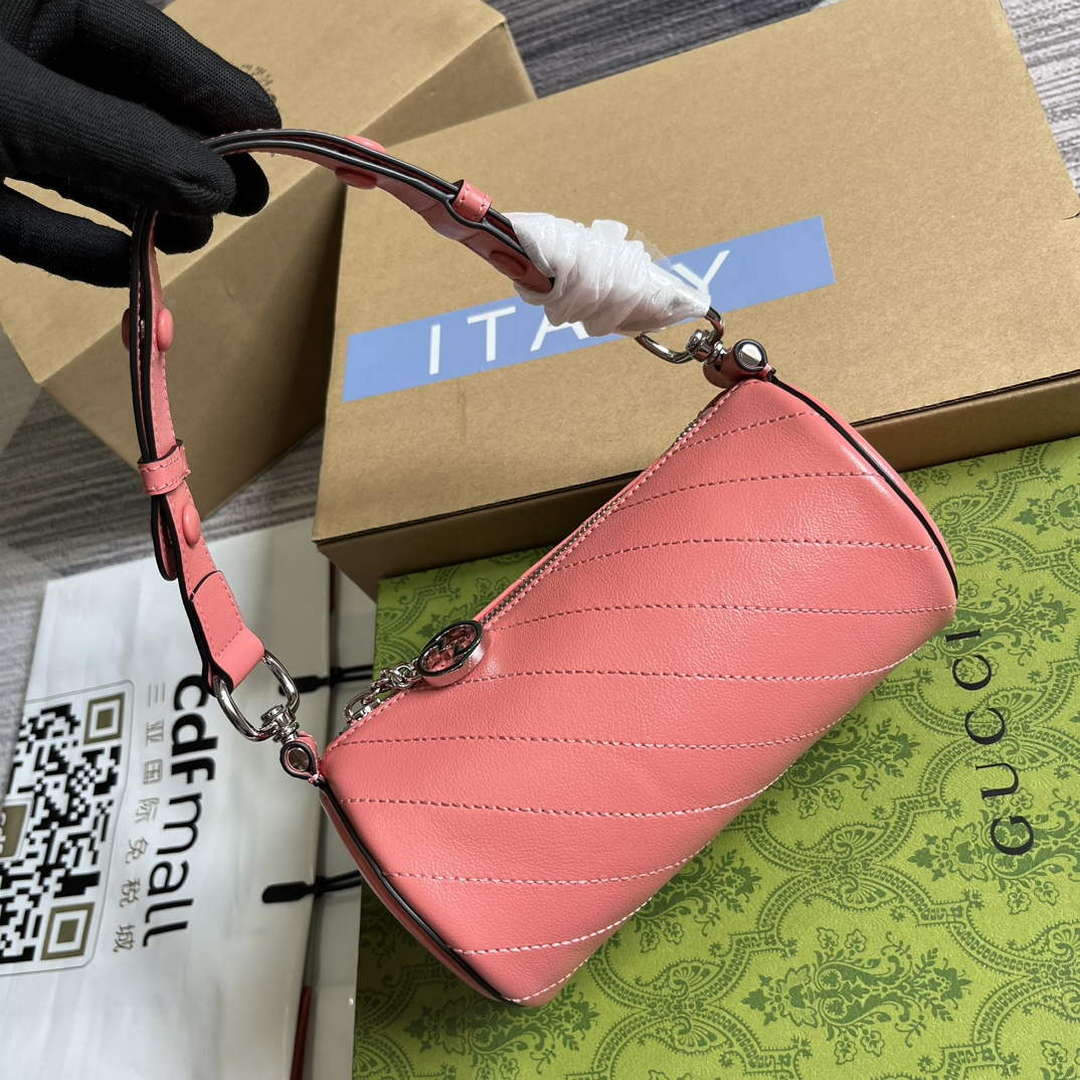 Gucci 760170 Gucci Blondie Mini Shoulder Bag Pink - Default Title - View 6