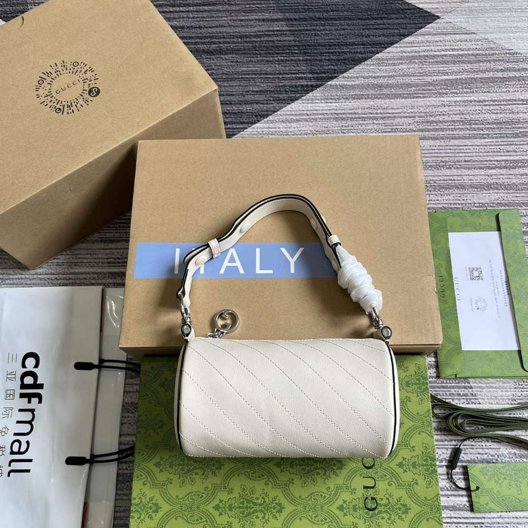 Gucci 760170 Gucci Blondie Mini Shoulder Bag White - Default Title - View 1