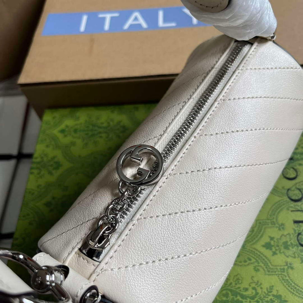 Gucci 760170 Gucci Blondie Mini Shoulder Bag White