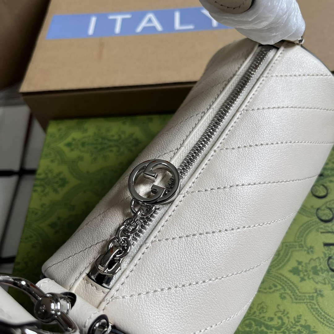 Gucci 760170 Gucci Blondie Mini Shoulder Bag White - Default Title - View 5