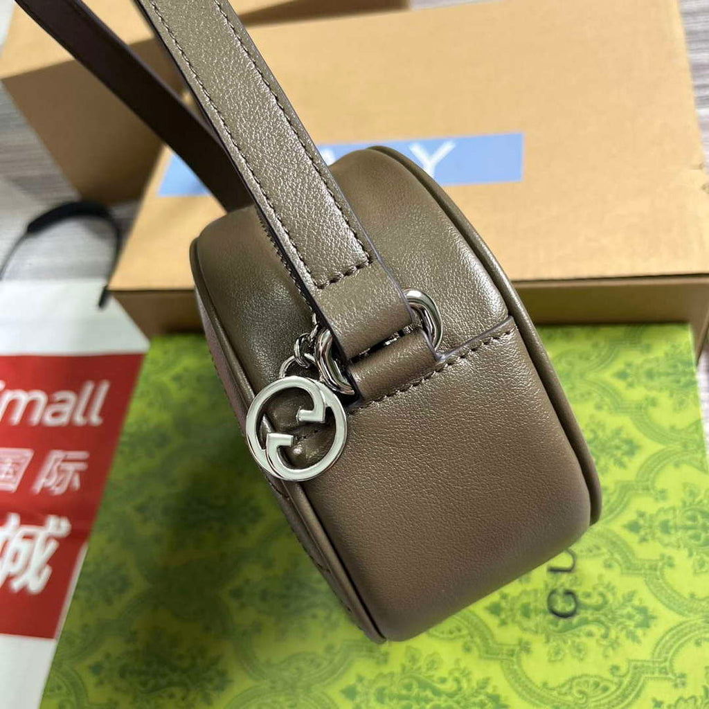 Gucci 760175 Blondie Mini Shoulder Bag Brown