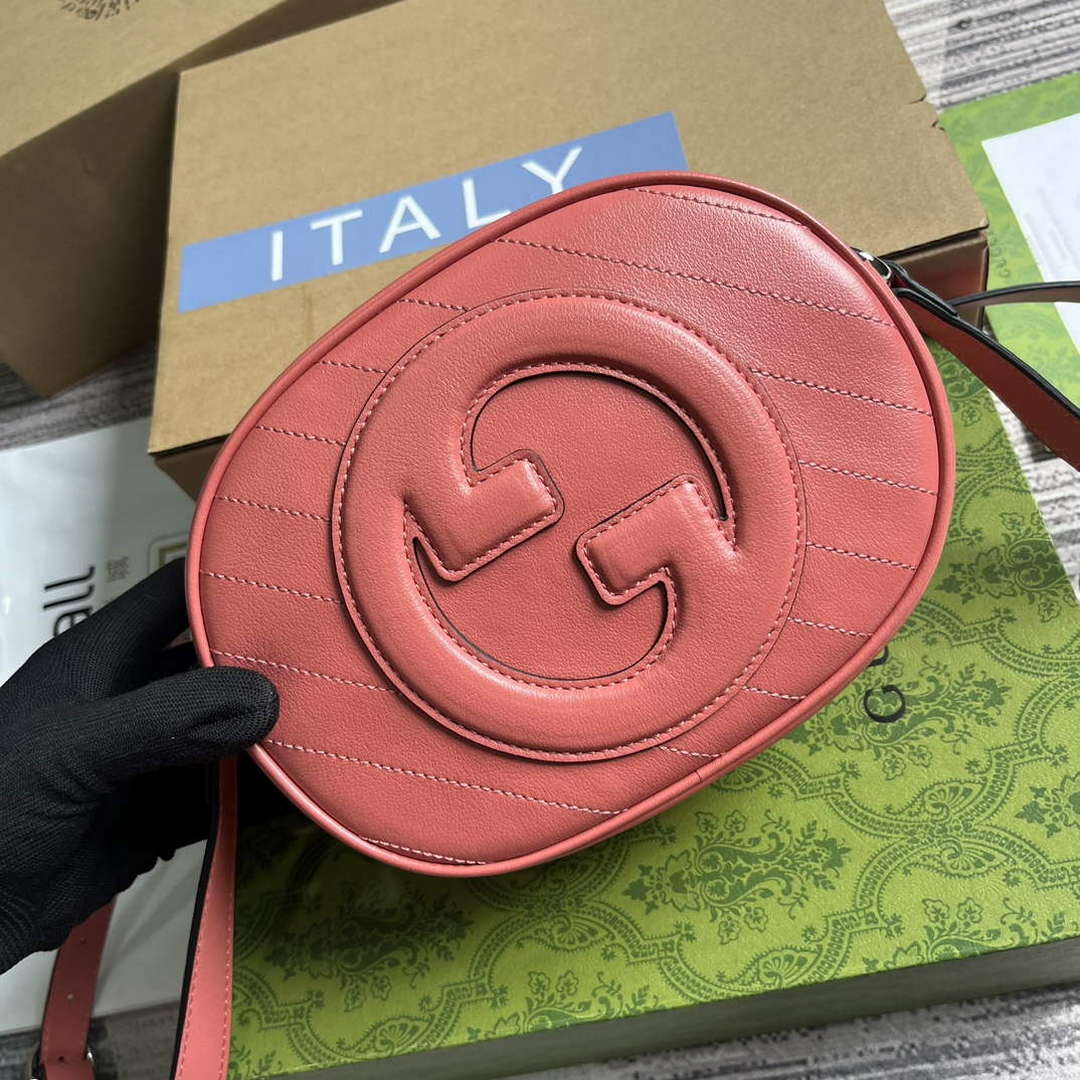 Gucci 760175 Blondie Mini Shoulder Bag Pink - Default Title - View 4