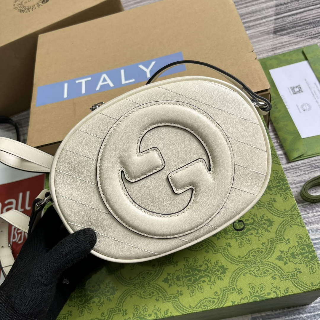 Gucci 760175 Blondie Mini Shoulder Bag White - Default Title - View 4