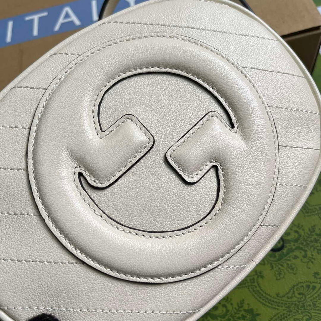 Gucci 760175 Blondie Mini Shoulder Bag White