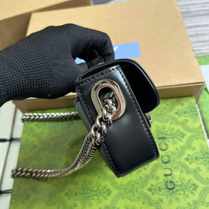 Gucci 760194 Petite GG Super Mini Bag Black - Default Title - View 3