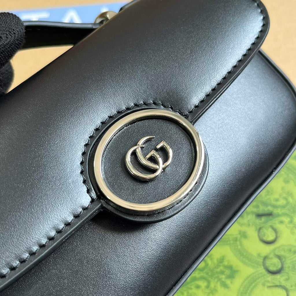 Gucci 760194 Petite GG Super Mini Bag Black