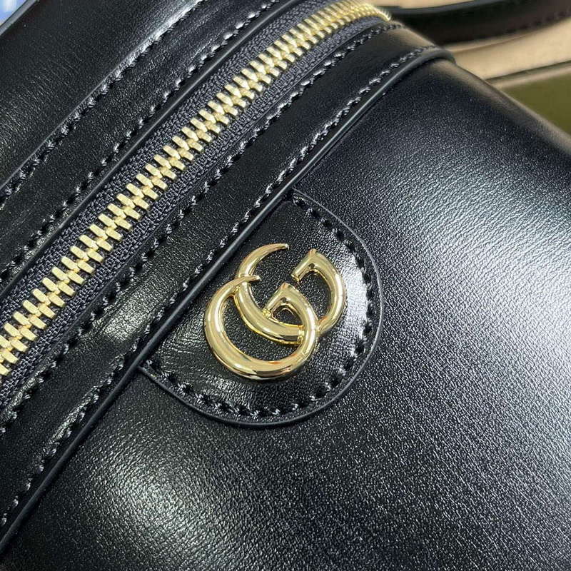 Gucci 760200 Mini Bamboo Shoulder Bag Black - Default Title - View 5