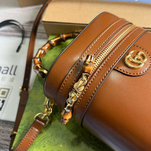Gucci 760200 Mini Bamboo Shoulder Bag Brown - Default Title - View 6