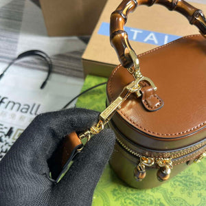 Gucci 760200 Mini Bamboo Shoulder Bag Brown - Default Title - View 8