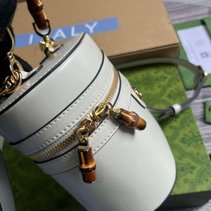 Gucci 760200 Mini Bamboo Shoulder Bag White - Default Title - View 6