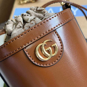 Gucci 760201 Ophidia Mini Bucket Bag Brown - Default Title - View 5