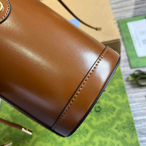 Gucci 760201 Ophidia Mini Bucket Bag Brown - Default Title - View 7