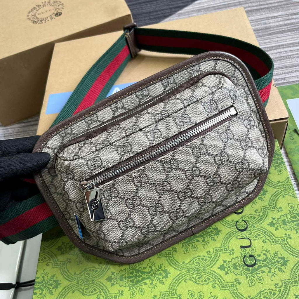 Gucci 760217 GG Belt Bag Brown