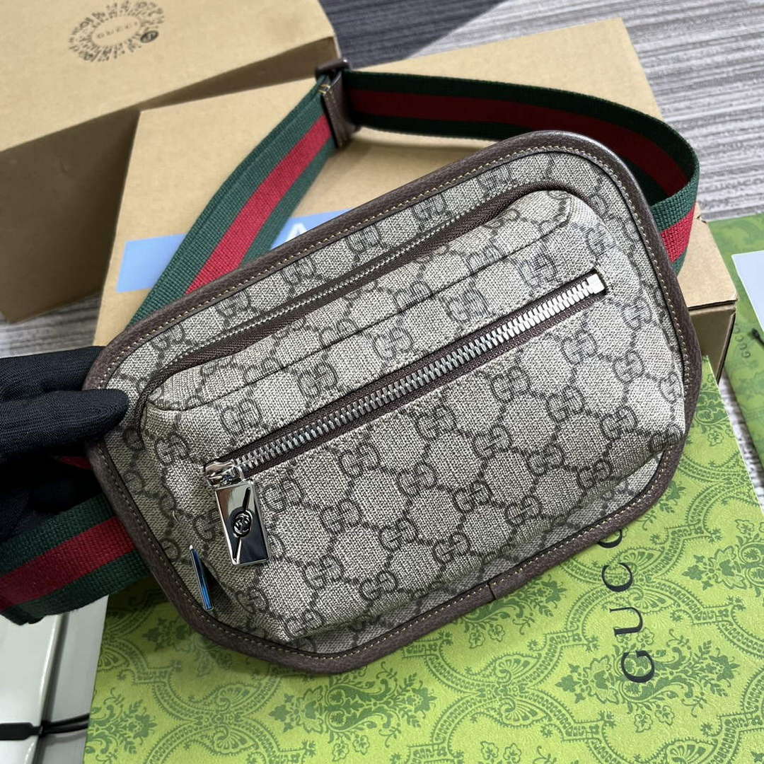 Gucci 760217 GG Belt Bag Brown - Default Title - View 4