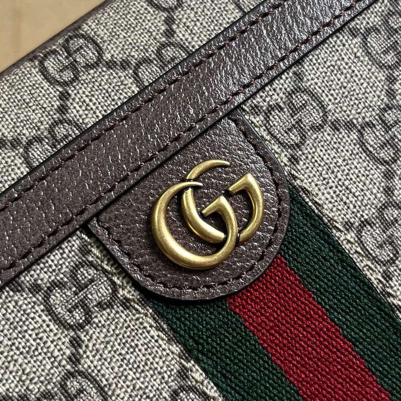 Gucci 760245 Ophidia GG Pouch Bag Brown