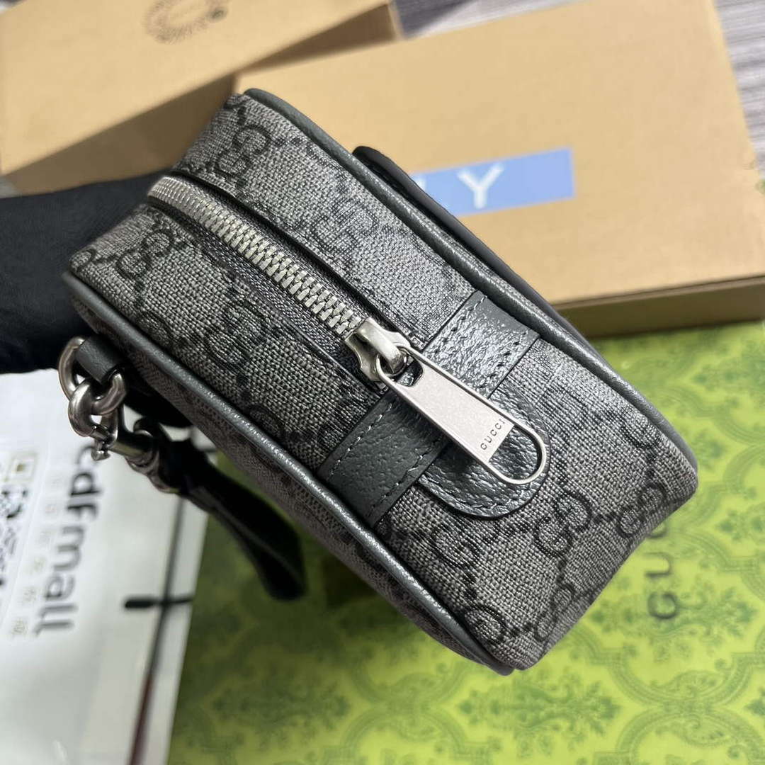 Gucci 760245 Ophidia GG Pouch Bag Grey - Default Title - View 3