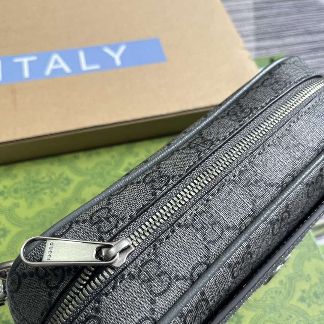 Gucci 760245 Ophidia GG Pouch Bag Grey - Default Title - View 8