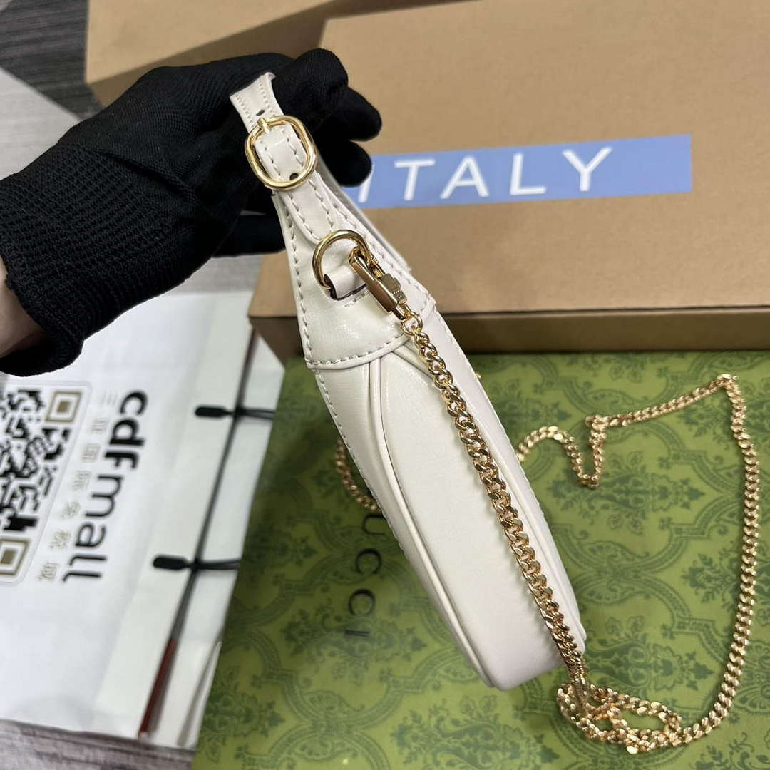 Gucci 760249 Jackie 1961 Super Mini Bag White