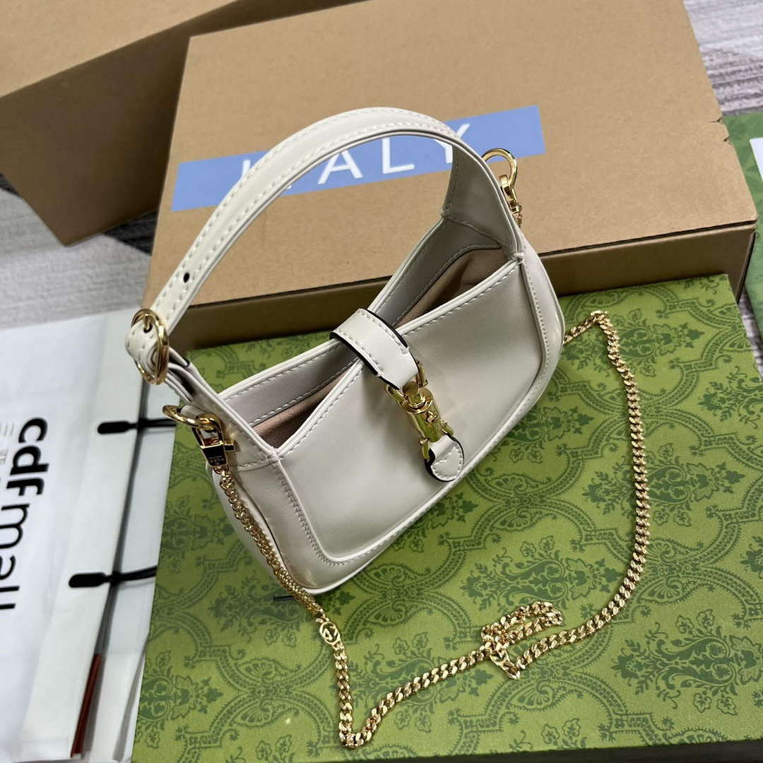 Gucci 760249 Jackie 1961 Super Mini Bag White - Default Title - View 7