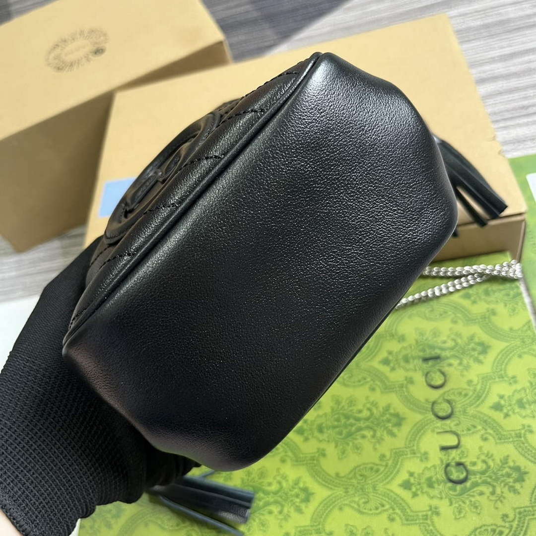 Gucci 760313 Gucci Blondie Mini Bucket Bag Black - Default Title - View 6