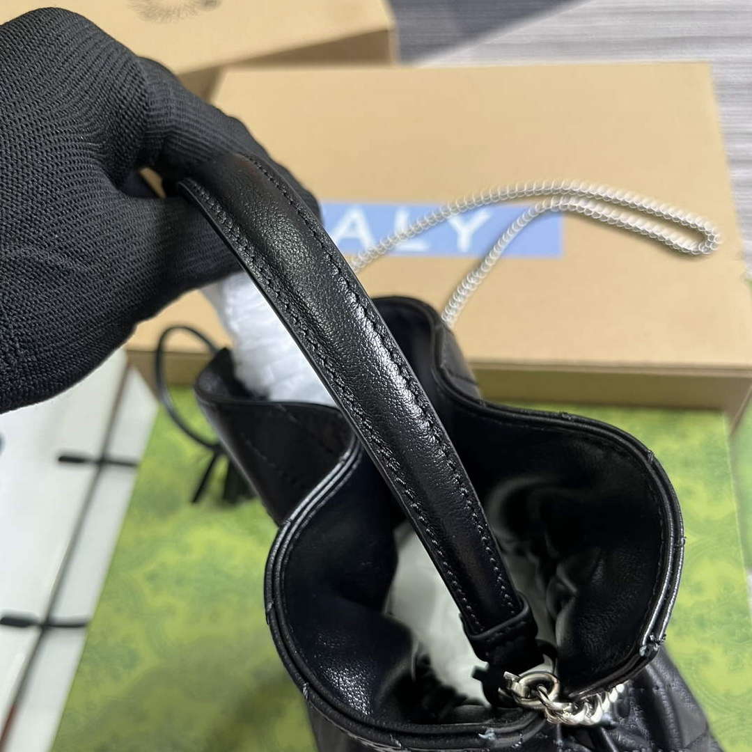 Gucci 760313 Gucci Blondie Mini Bucket Bag Black - Default Title - View 8