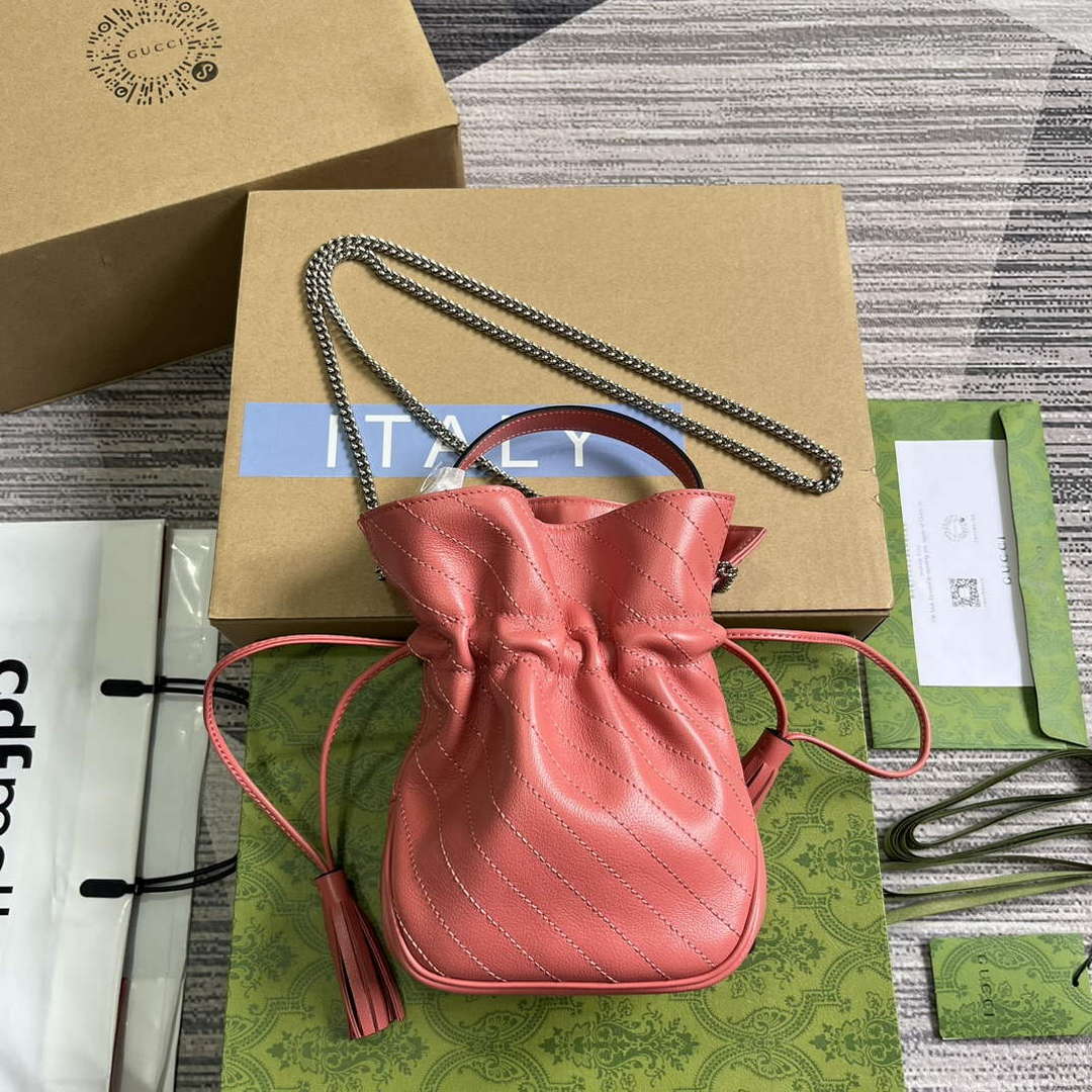 Gucci 760313 Gucci Blondie Mini Bucket Bag Pink - Default Title - View 2
