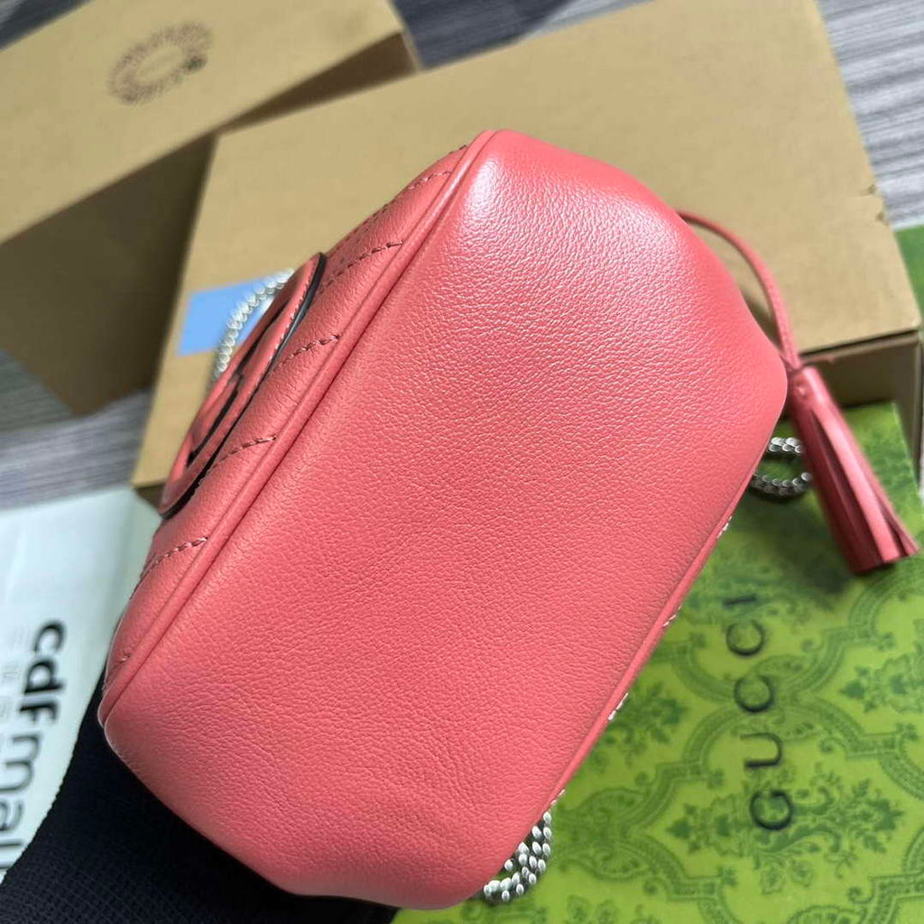 Gucci 760313 Gucci Blondie Mini Bucket Bag Pink
