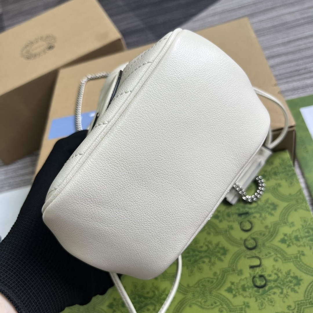 Gucci 760313 Gucci Blondie Mini Bucket Bag White - Default Title - View 5