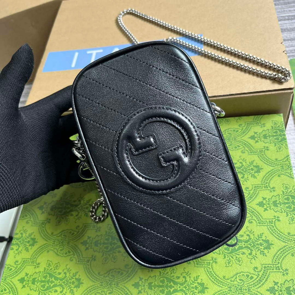 Gucci 760315 Gucci Blondie Mini Bag Black