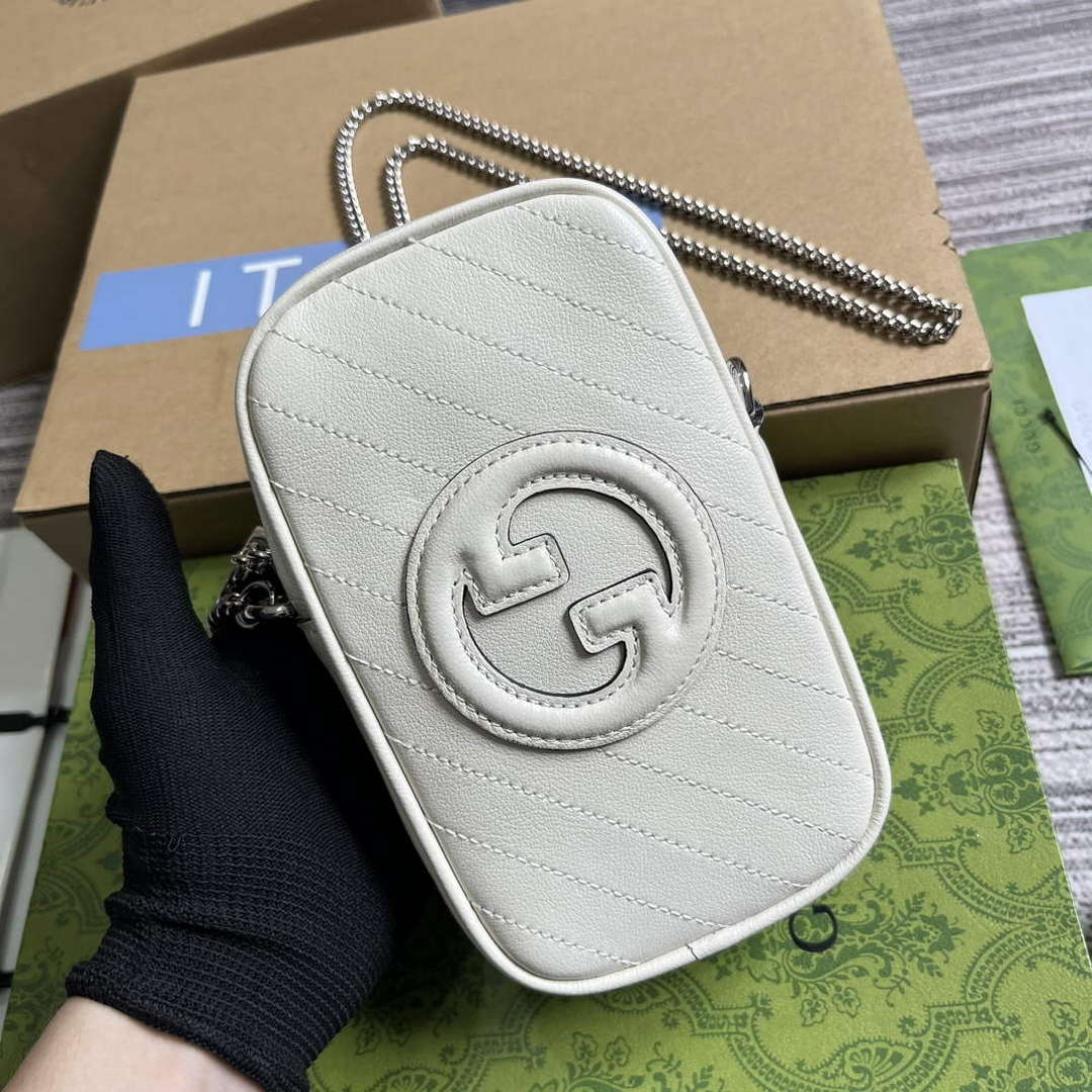 Gucci 760315 Gucci Blondie Mini Bag White