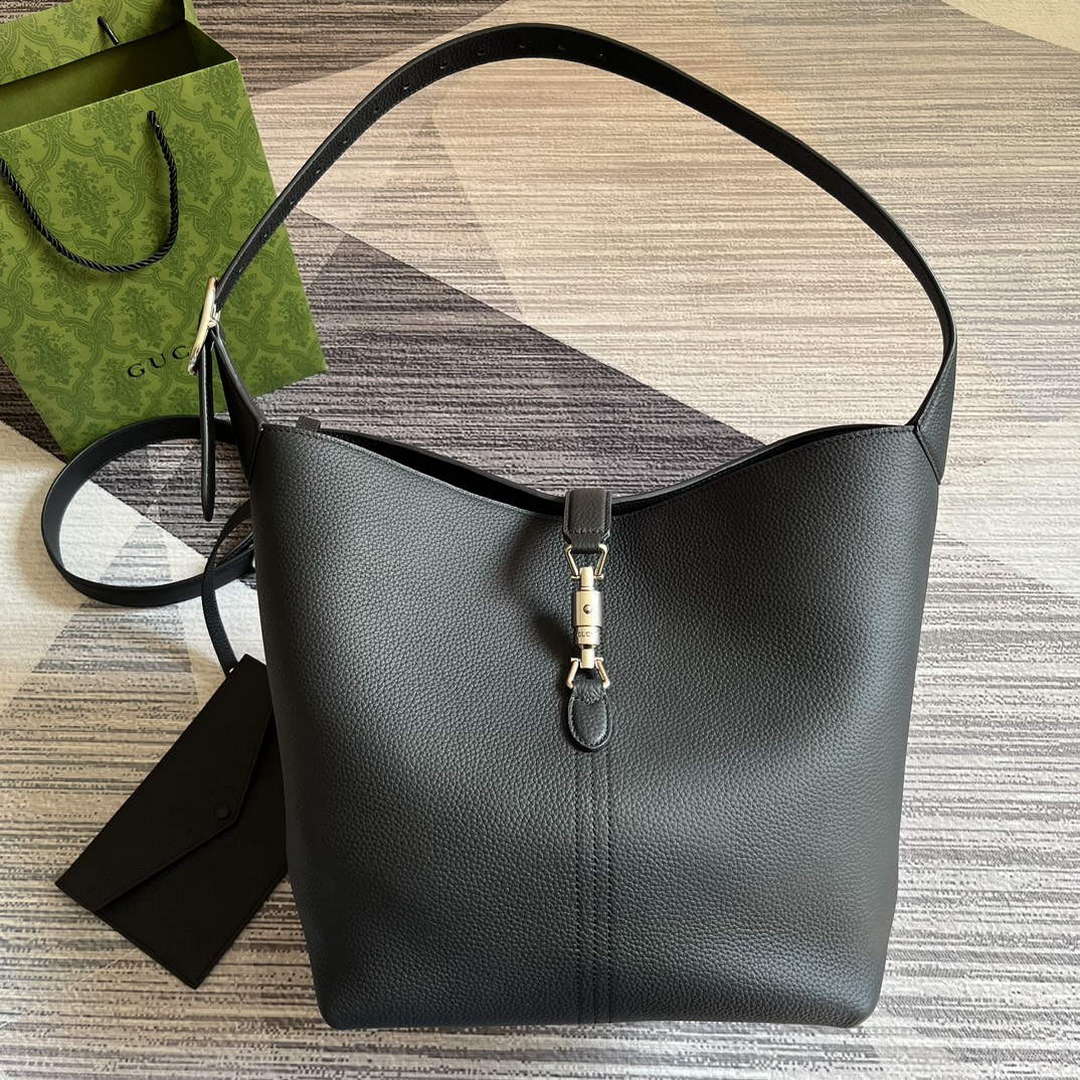 Gucci 763103 Jackie 1961 Small Shoulder Bag Black - Default Title - View 1