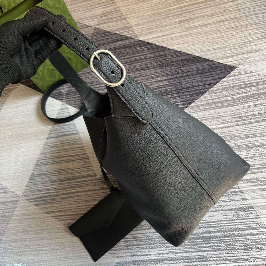 Gucci 763103 Jackie 1961 Small Shoulder Bag Black - Default Title - View 3