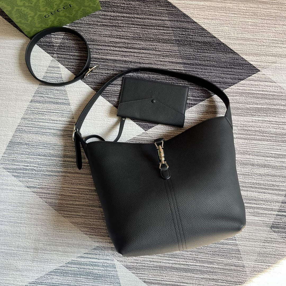 Gucci 763103 Jackie 1961 Small Shoulder Bag Black - Default Title - View 8
