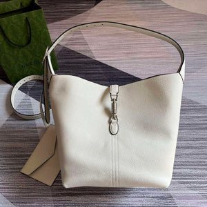 Gucci 763103 Jackie 1961 Small Shoulder Bag White - Default Title - View 1