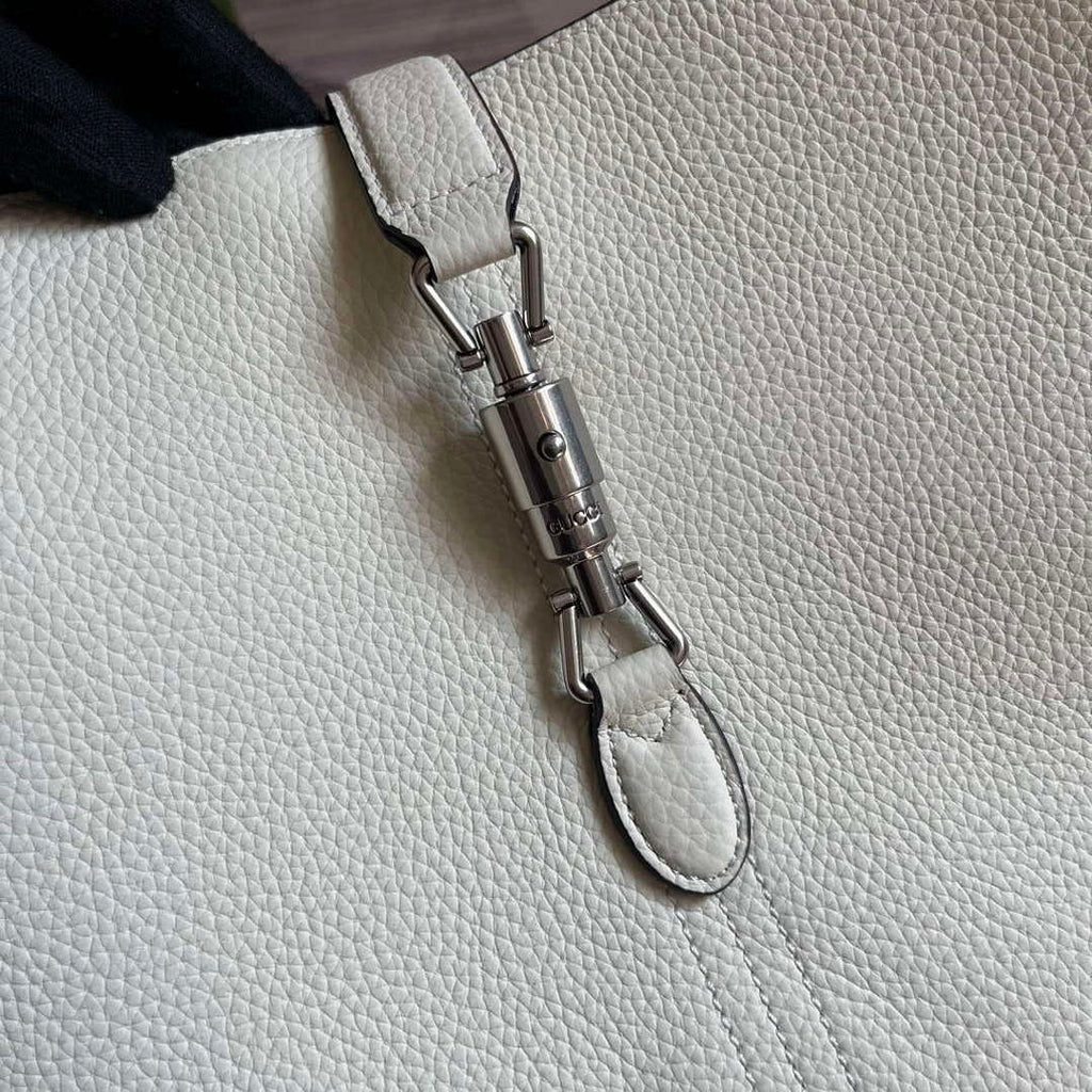 Gucci 763103 Jackie 1961 Small Shoulder Bag White