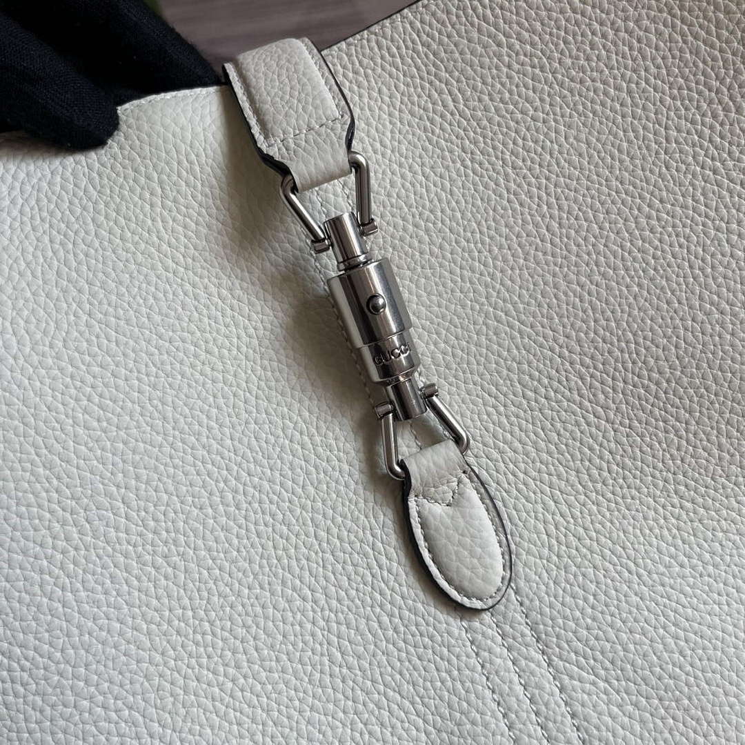 Gucci 763103 Jackie 1961 Small Shoulder Bag White