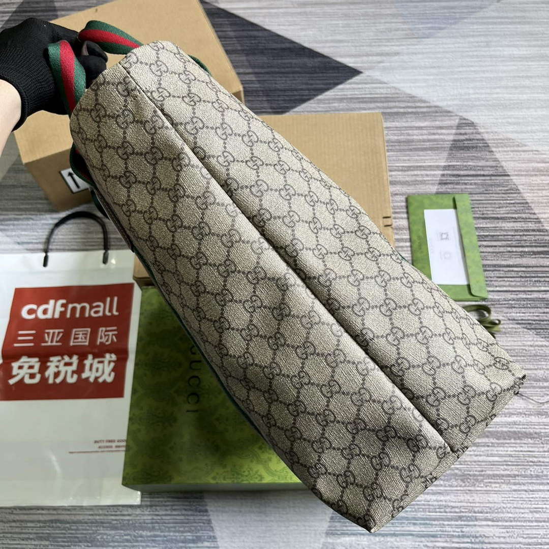 Gucci 763287 GG Tender Medium Tote Bag Beige