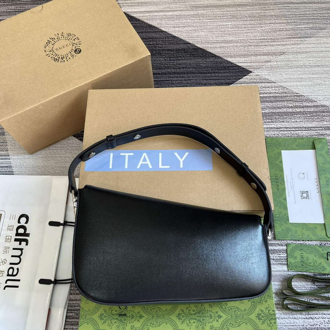 Gucci 764155 Gucci Horsebit 1955 Shoulder Bag Black - Default Title - View 2