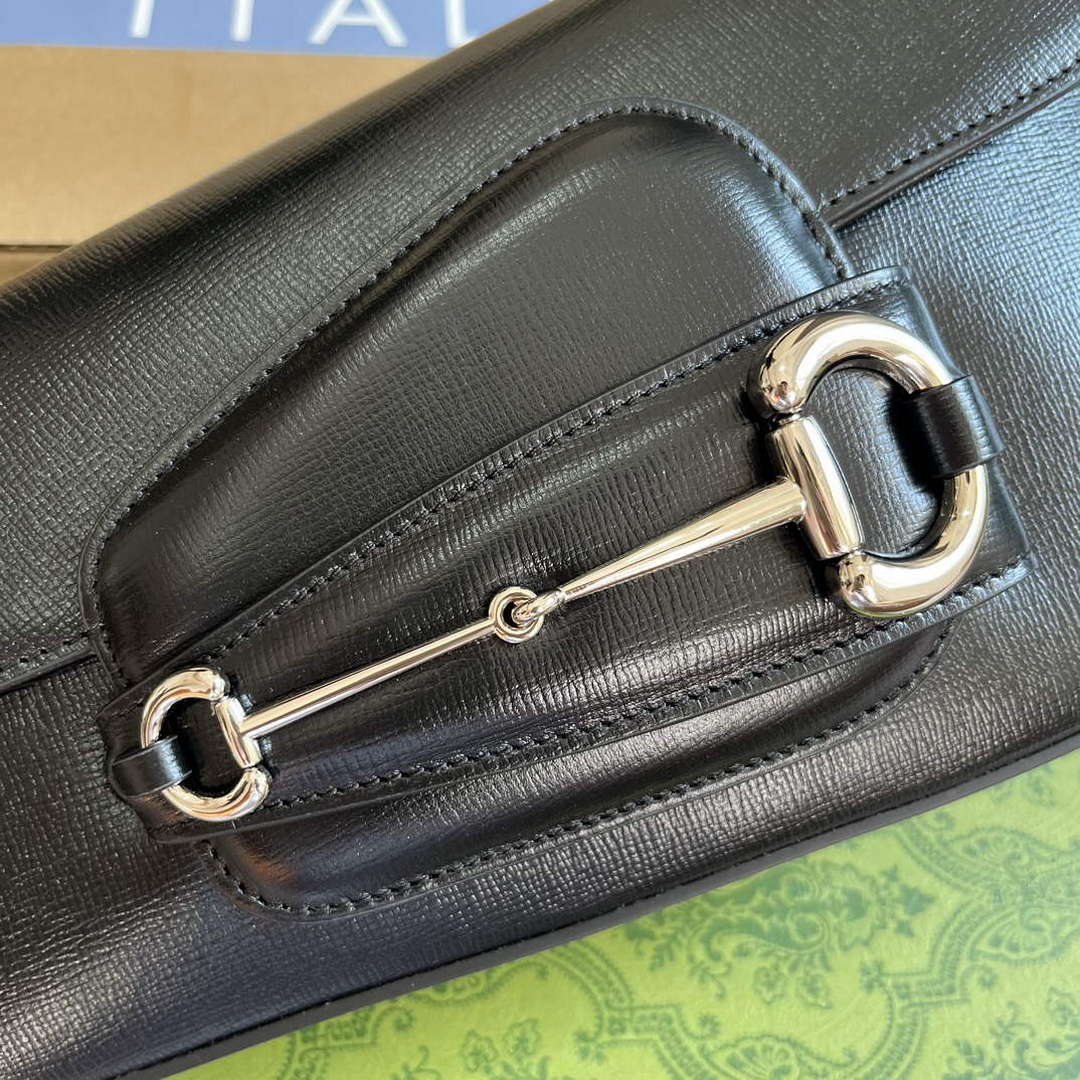 Gucci 764155 Gucci Horsebit 1955 Shoulder Bag Black