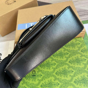 Gucci 764155 Gucci Horsebit 1955 Shoulder Bag Black - Default Title - View 6