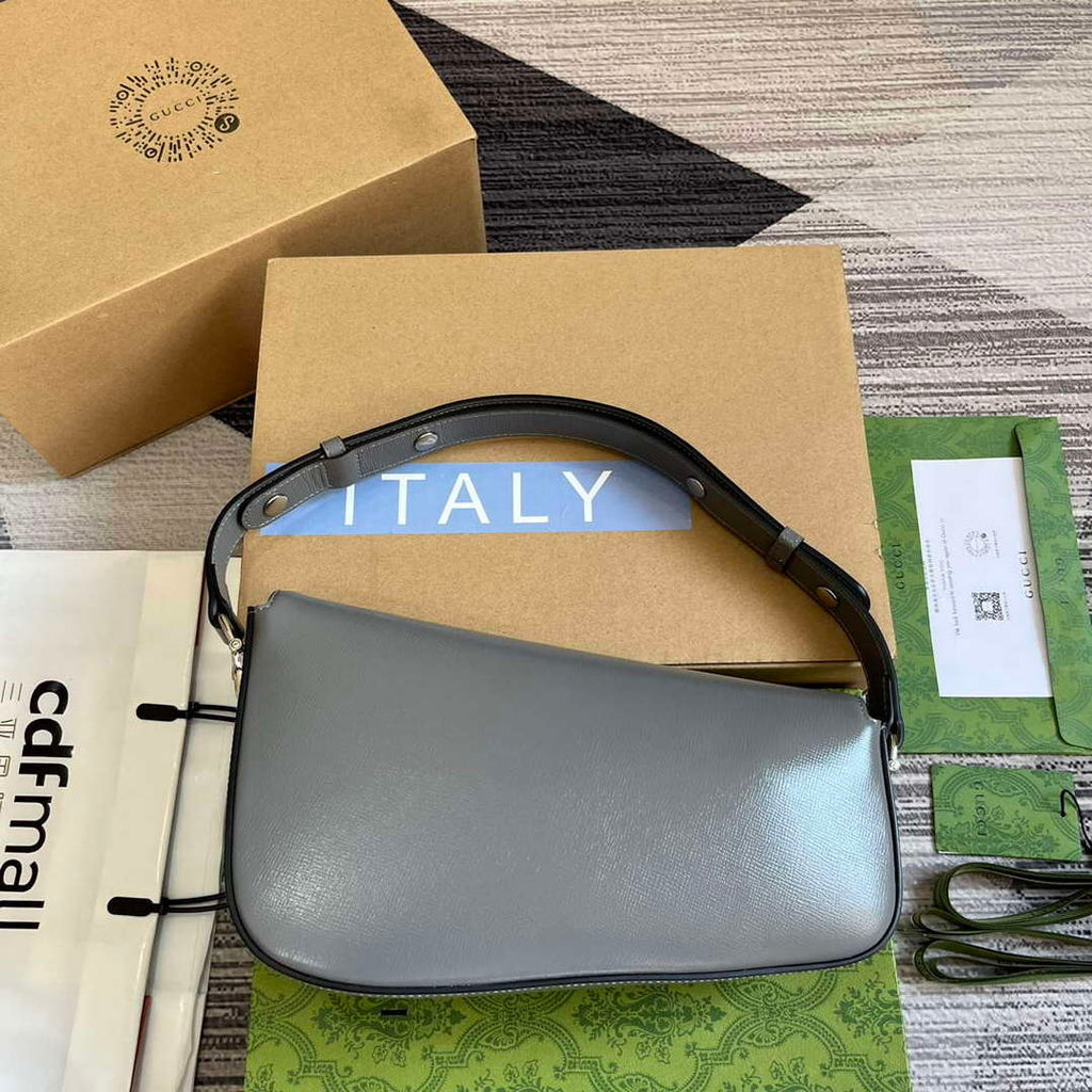 Gucci 764155 Gucci Horsebit 1955 Shoulder Bag Grey