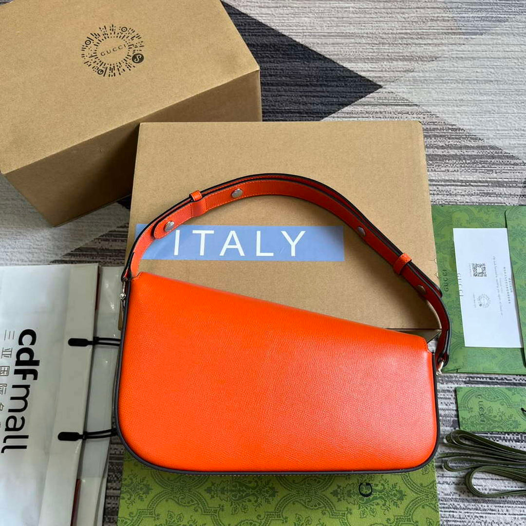 Gucci 764155 Gucci Horsebit 1955 Shoulder Bag Orange