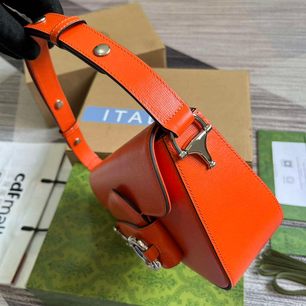 Gucci 764155 Gucci Horsebit 1955 Shoulder Bag Orange