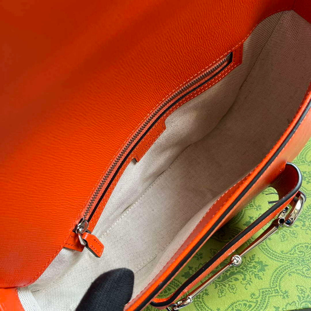 Gucci 764155 Gucci Horsebit 1955 Shoulder Bag Orange