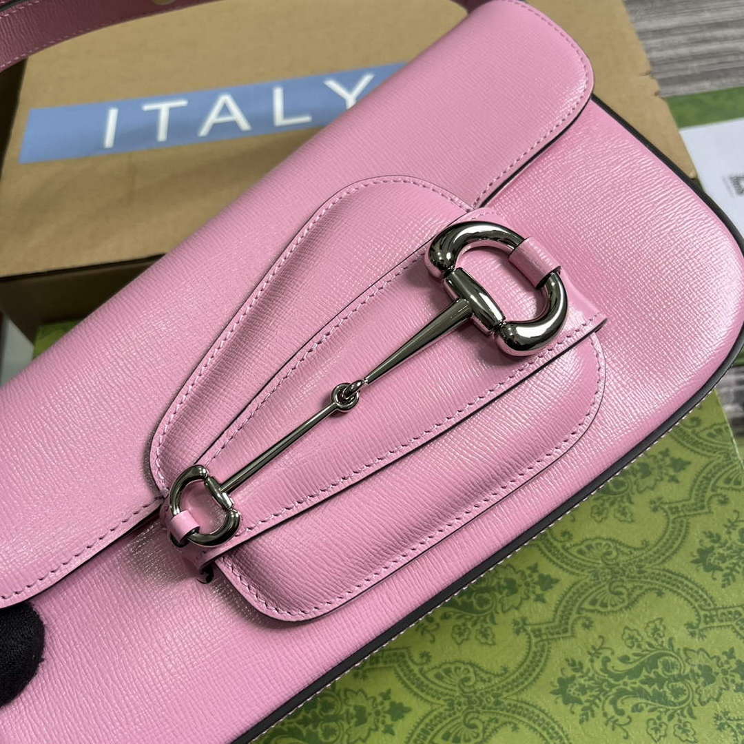 Gucci 764155 Gucci Horsebit 1955 Shoulder Bag Pink - Default Title - View 5
