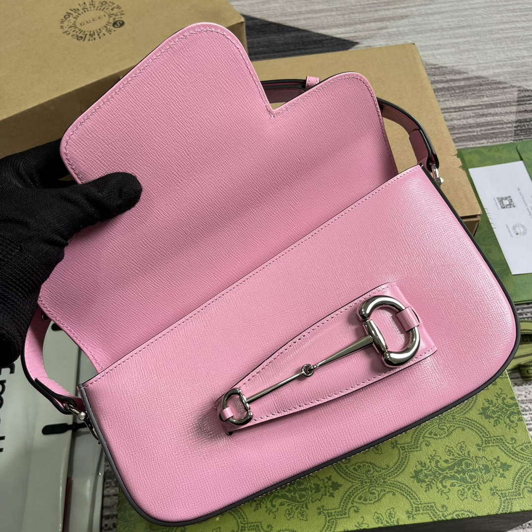 Gucci 764155 Gucci Horsebit 1955 Shoulder Bag Pink - Default Title - View 8